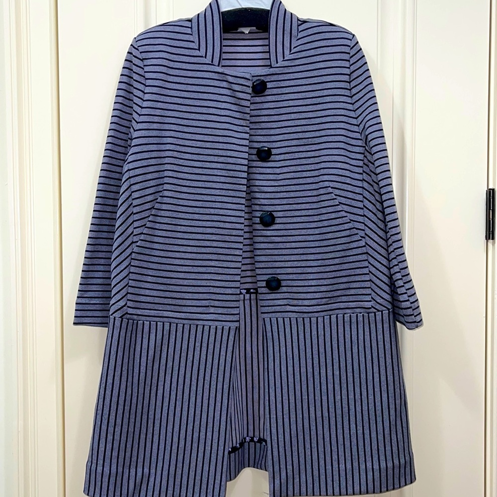 Cabi blue striped jacket (never worn)